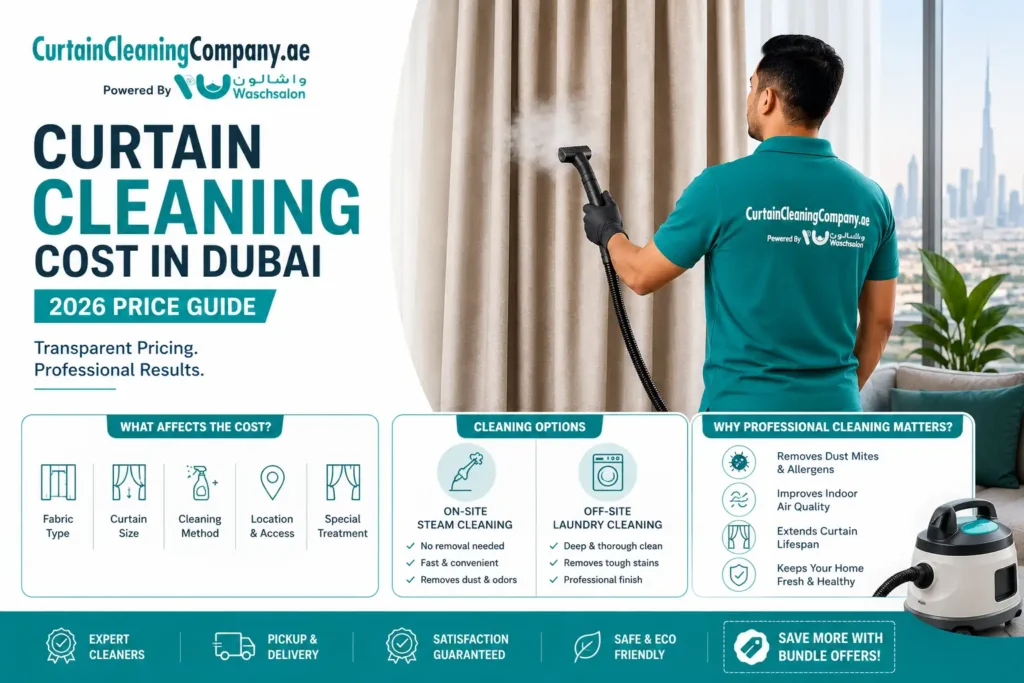 Featured image for Curtain Cleaning Cost in Dubai