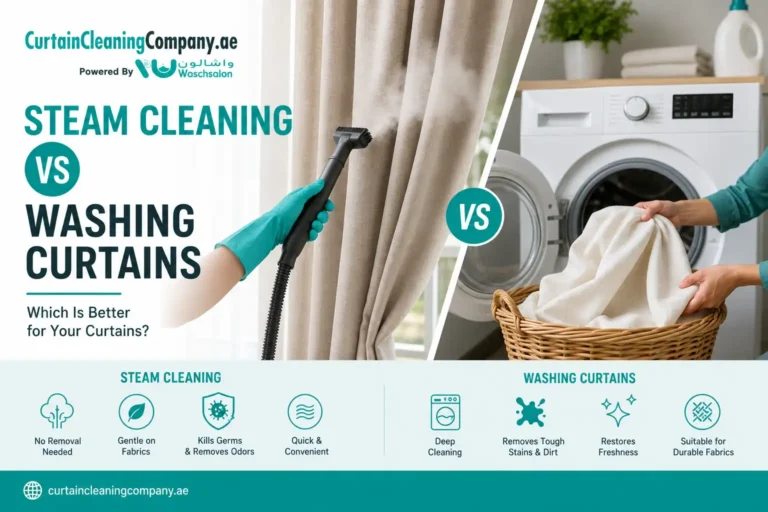 Featured image for Steam Cleaning vs Washing Curtains