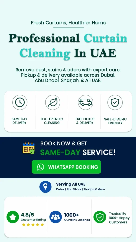 Curtain Cleaning UAE mobile banner