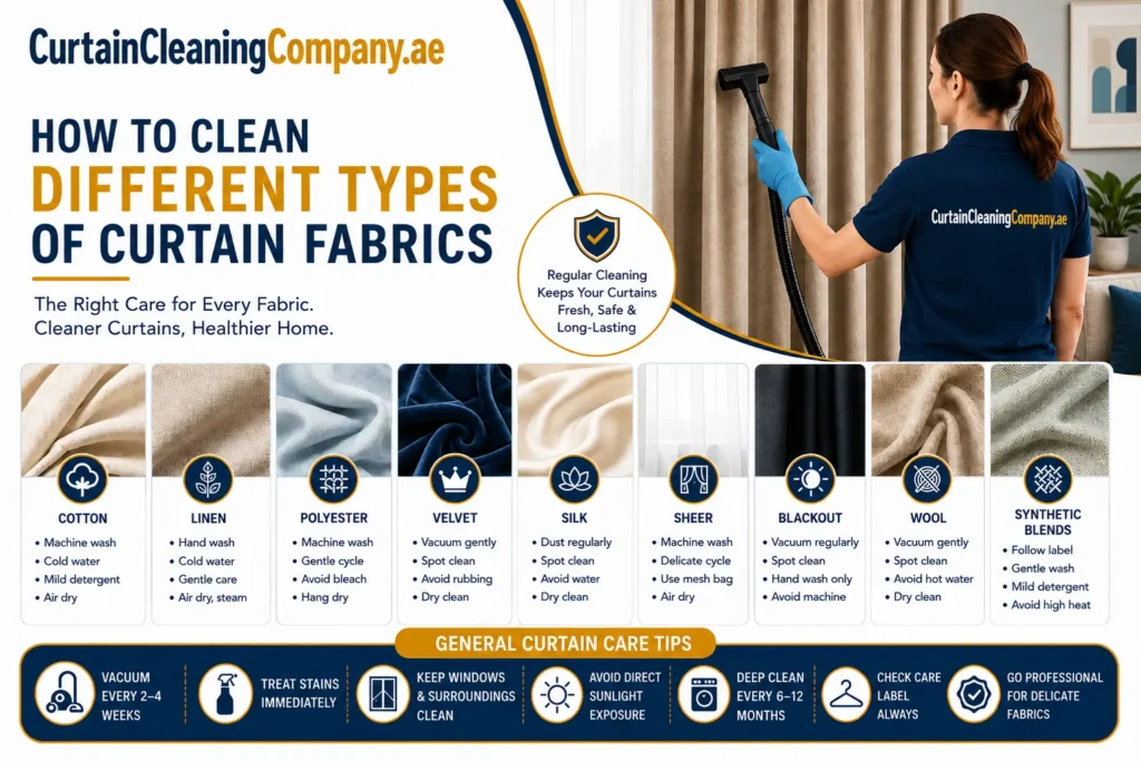 How to Clean Different Types of Curtain Fabrics