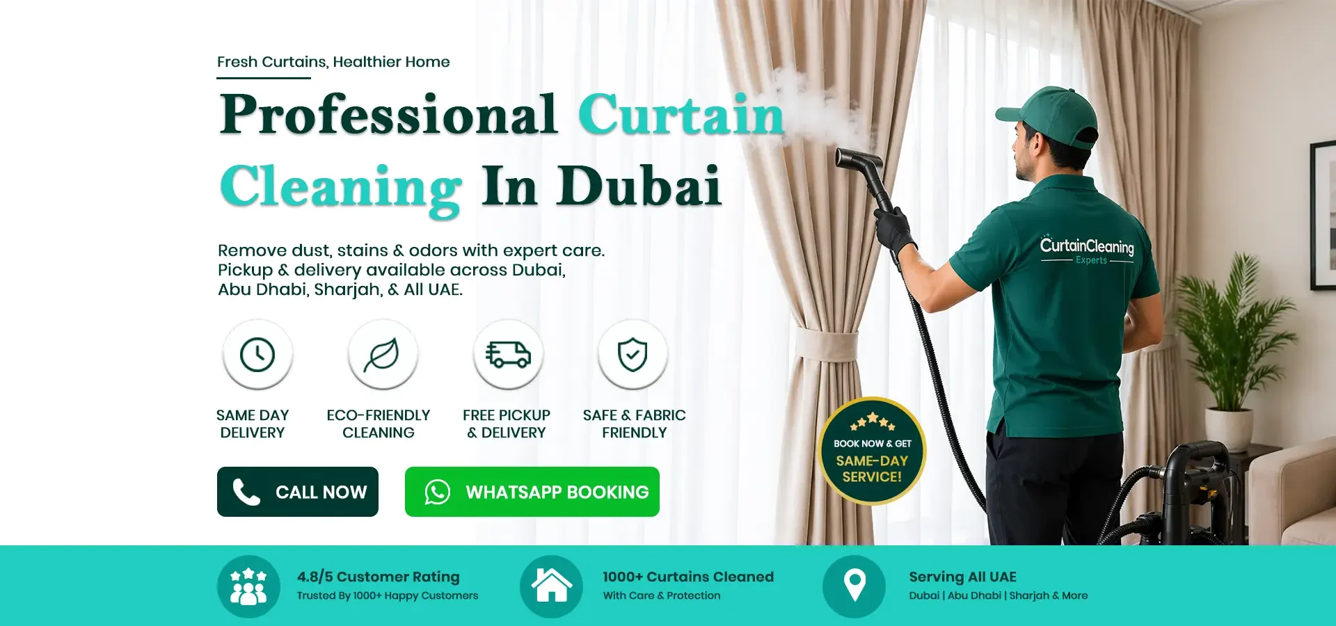 Curtain Cleaning Dubai Desktop