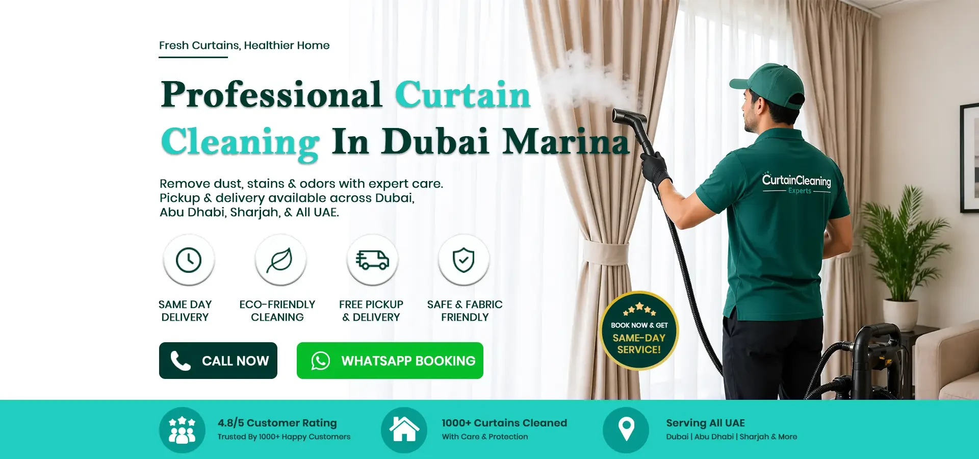 Curtain Cleaning Dubai Marina Desktop
