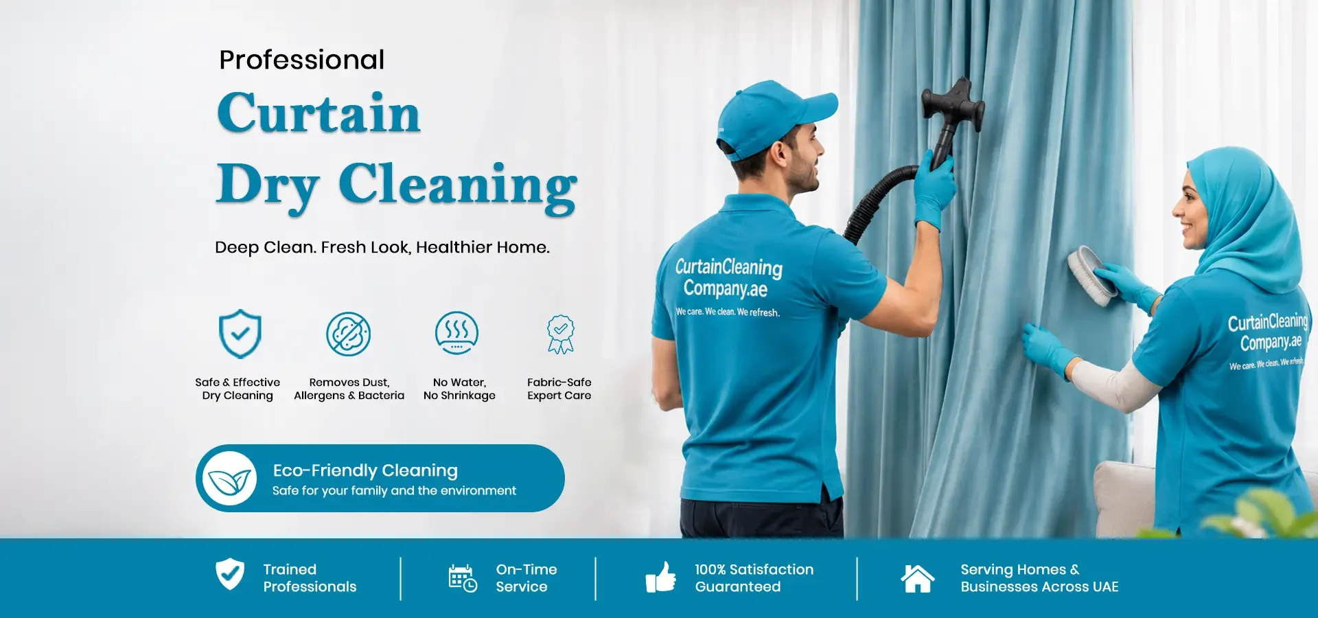 Curtain Dry Cleaning Desktop Banner